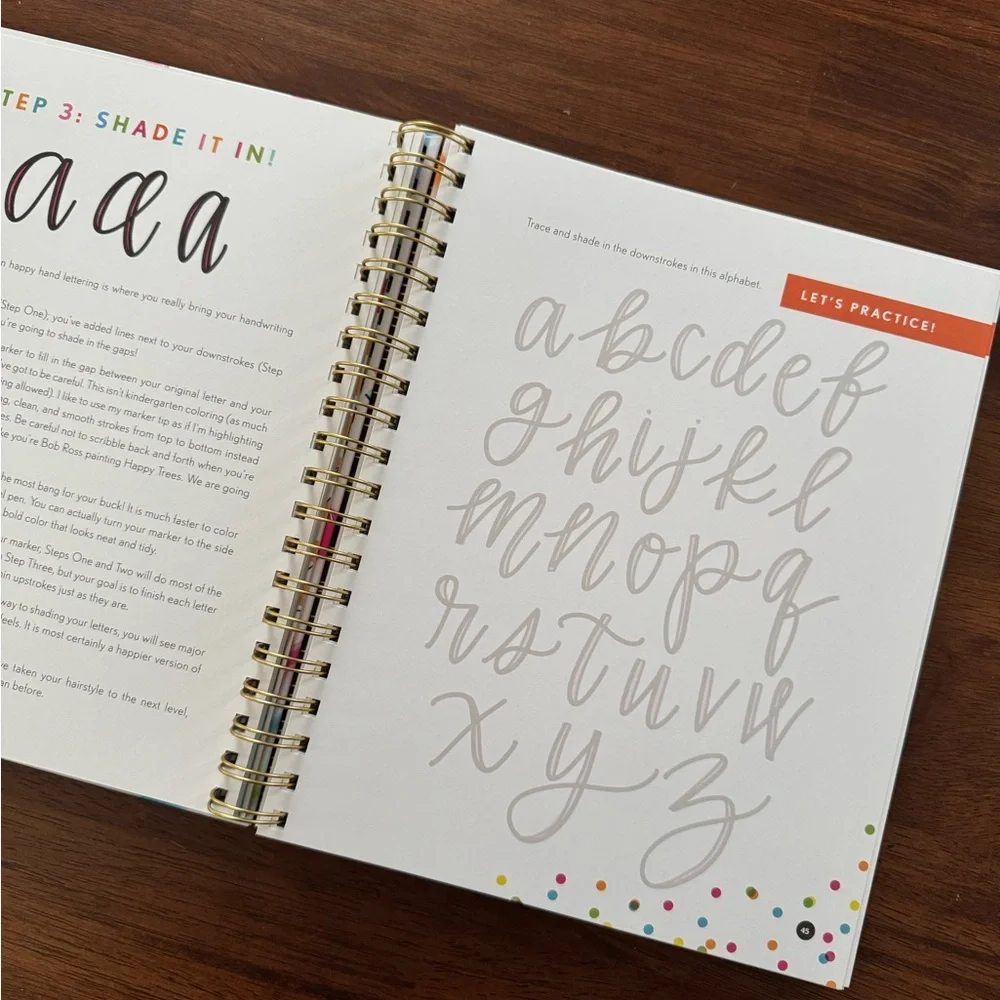 Happy Hand Lettering Guide; calligraphy - Picture 4 of 4